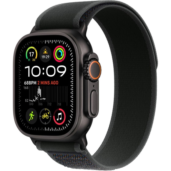 Apple Watch Ultra 2 GPS + Cellular 49mm Black Titanium Case with Black Trail Loop - S/M image 0