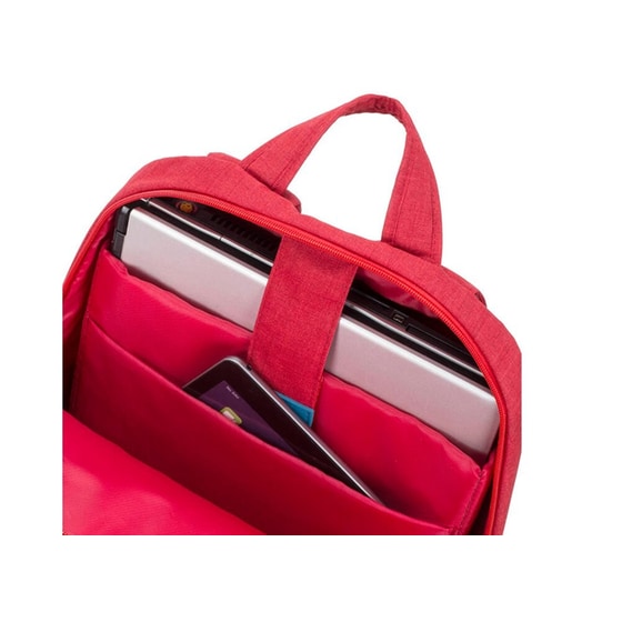 Τσάντα Laptop Πλάτης 15.6" Rivacase 7560 Canvas Backpack Κόκκινο image 4