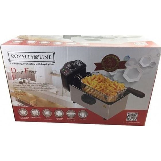 ROAYLTY LINE RL-EFT2000 με Αποσπώμενο Κάδο 2000 W 1.5 L Ασημί Φριτέζα Λαδιού image 1