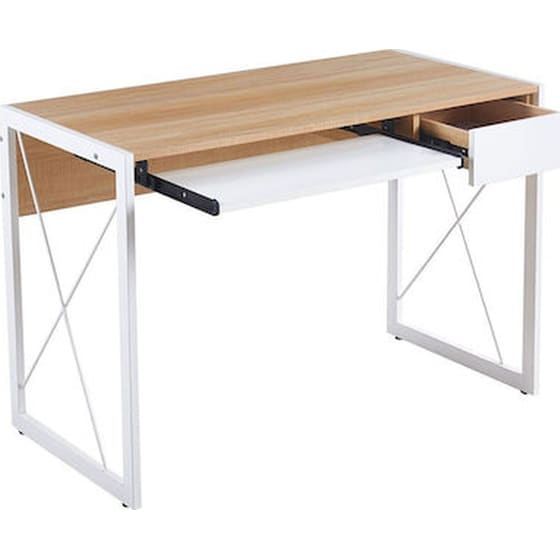 Γραφείο 24Mall 110x55x75cm Λευκό - Sonoma image 0