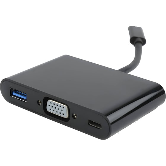 Docking Station Cablexpert A-CM-VGA3in1-01 3-Port USB 3.1 συμβατό με USB-C image 0