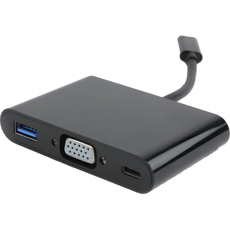 CABLEXPERT Docking Station Cablexpert A-CM-VGA3in1-01 3-Port USB 3.1 συμβατό με USB-C