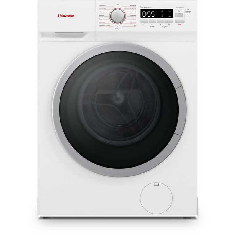 INVENTOR GX0814A 8 kg 1.400 Στροφές Λευκό Πλυντήριο Ρούχων