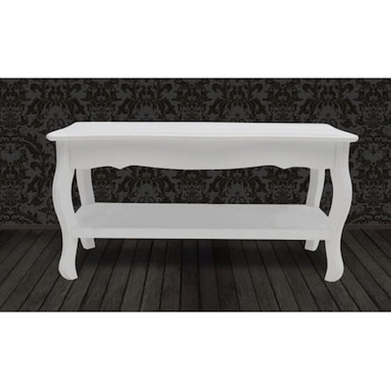 Τραπεζάκι Σαλονιού VidaXL από MDF 87.5x42x44cm - Λευκό image 4