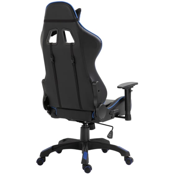 Καρέκλα Gaming VidaXL από Τεχνητό Δέρμα - Μαύρη/Μπλε image 7