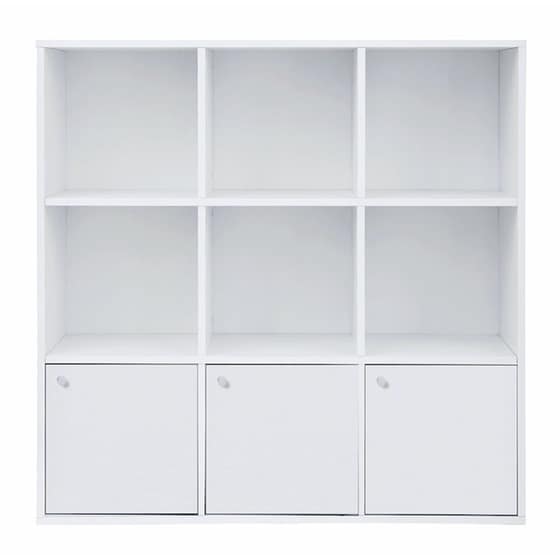 Βιβλιοθήκη Vasagle από Μοριοσανίδα 97.5x29x97.5 cm - Λευκό image 0