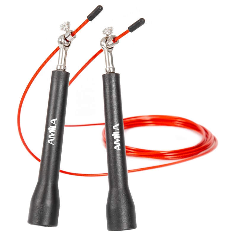 AMILA Σχοινάκι Γυμναστικής Amila Speed Rope 3m - Κόκκινο