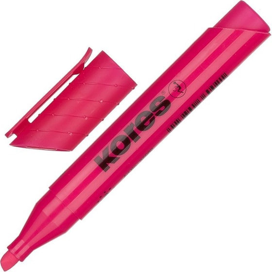 Μαρκαδόρος Υπογράμμισης Kores Neon 3-5mm Ροζ image 1