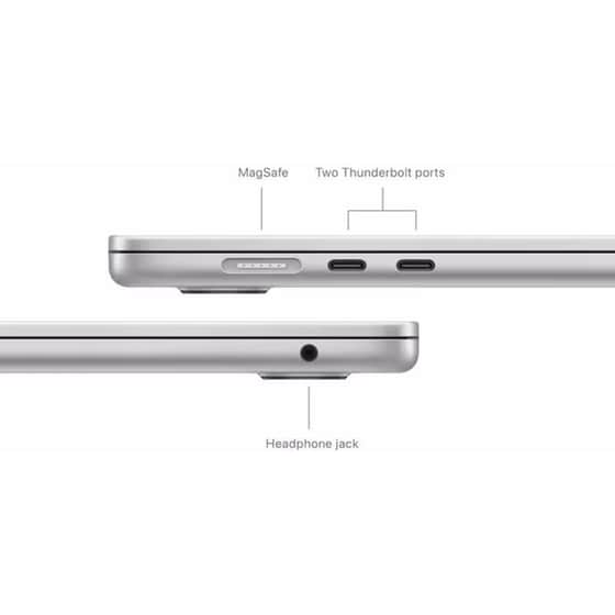 Apple MacBook Air with M3 Chip 15.3''QHD (Apple M3/16GB/256GB SSD/MacOs) Silver image 6