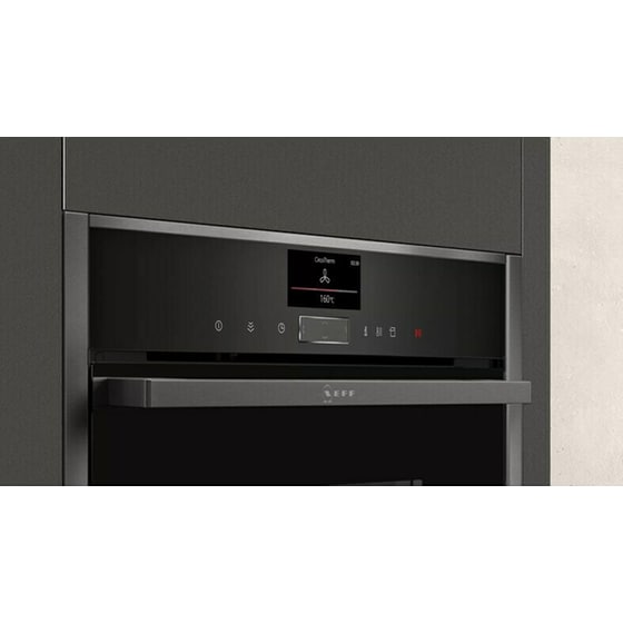 NEFF C17FS22G0 47 Lt Μαύρο Εντοιχιζόμενος Φούρνος Άνω Πάγκου image 1