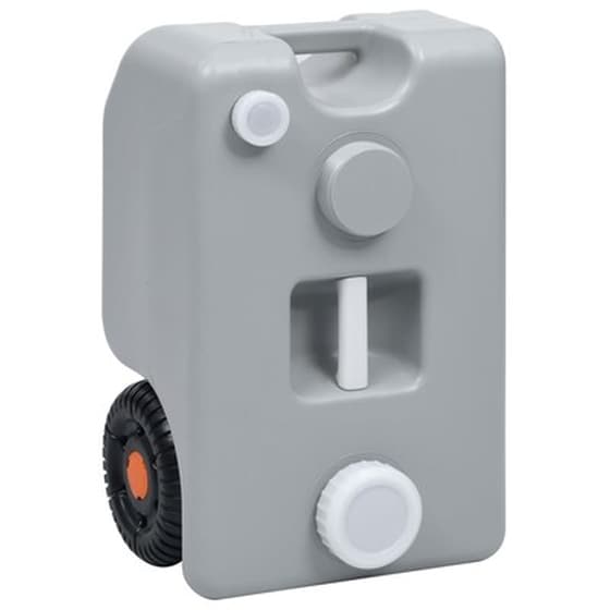 Vidaxl Δεξαμενή Νερού Κάμπινγκ Με Ρόδες Γκρι 25 Λίτρα image 5