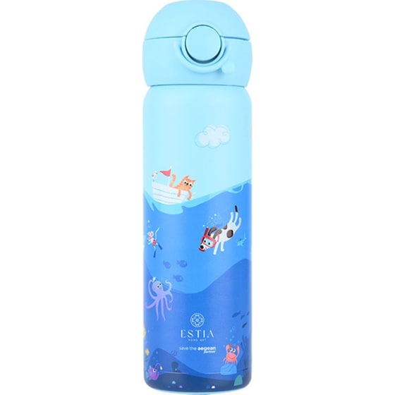 Παιδικός Θερμός Estia Home Art Wonder Bottle Save the Aegean Ocean Play 500ml image 0