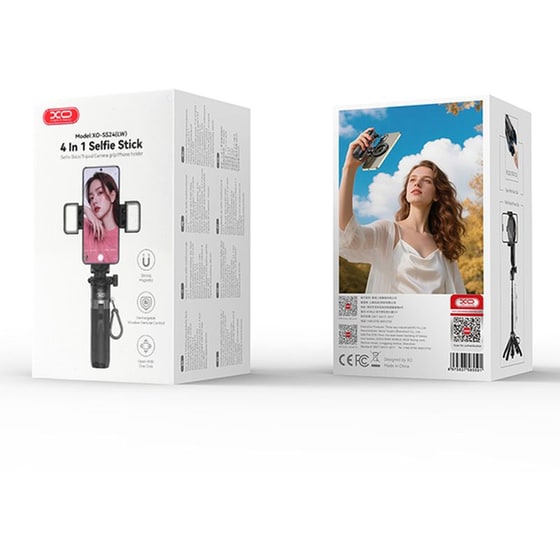 Τρίποδο Selfie Stick ACC XO 249-0262 με Bluetooth - Μαύρο image 4