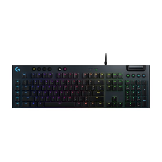 Logitech G G815 Lightsync Gaming Μηχανικό Ενσύρματο Full Size Πληκτρολόγιο με GL Tactile Διακόπτες και RGB Μαύρο (US) image 0