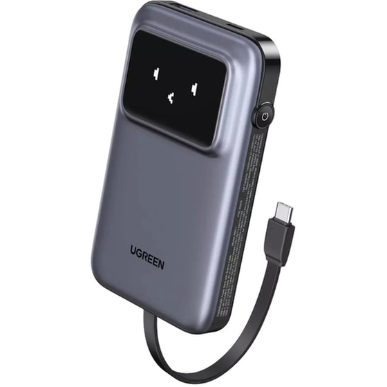 Powerbank Ugreen PB511 10000mAh 30W με Θύρες USB-A/USB-C Power Delivery - Γκρι image 1