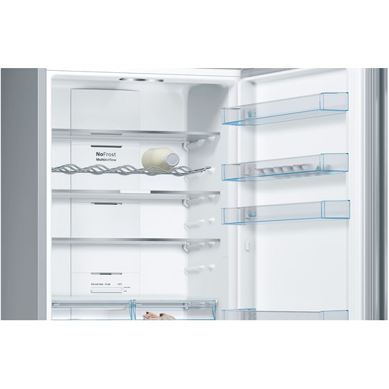 BOSCH KGN49XIEA Full No Frost 438 Lt Brushed Steel Antifinger Ψυγειοκαταψύκτης image 4