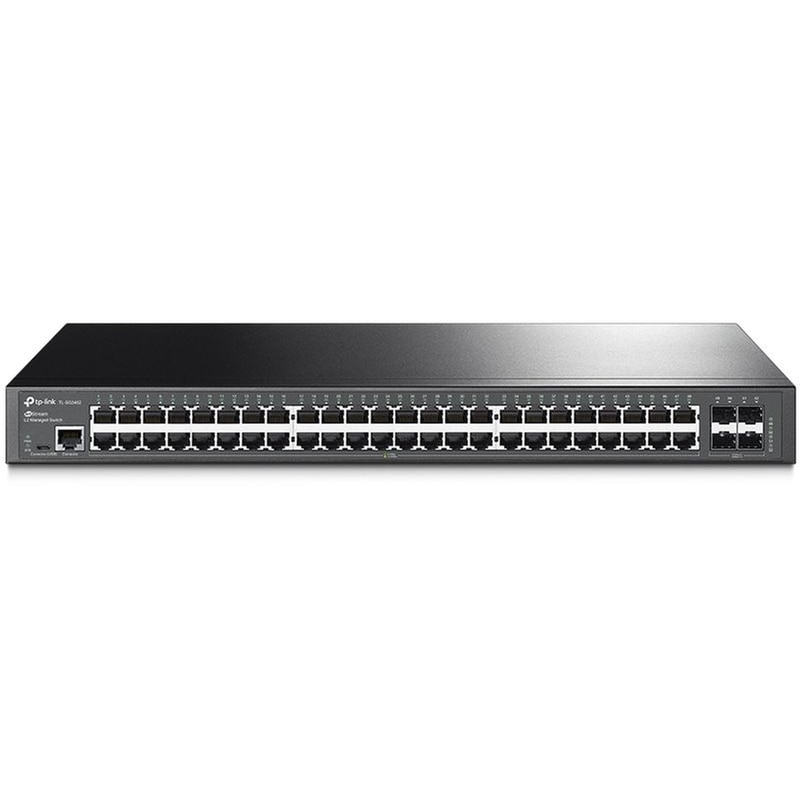TP-LINKTL-SG3452 JetStream Managed Switch L2 Gigabit (10/100/1000 Mbps) with 4 SFP Slots 48-Port