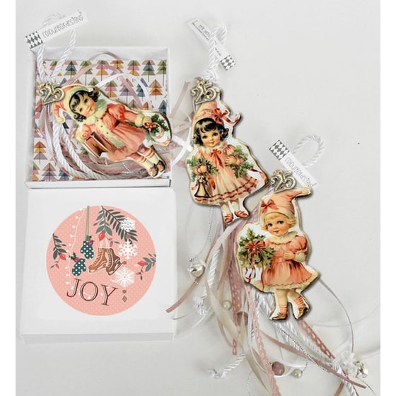 Κρεμαστό Χριστουγεννιάτικο Γούρι Μεταλλικό - Πολύχρωμο Αγγελάκι image 0