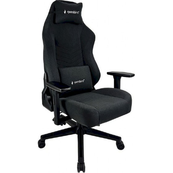 Gaming Καρέκλα Gembird GC-02-BL Υφασμάτινη - Μαύρο image 0