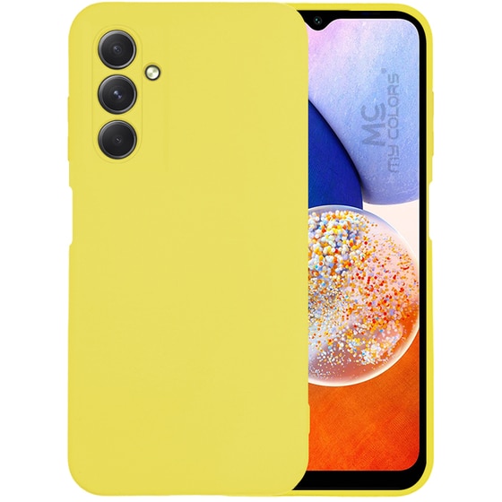 Θήκη Σιλικόνης Samsung Galaxy A14 -  My Colors - Κίτρινο image 0