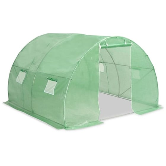 Vidaxl Θερμοκήπιο 9 Μ² 300 X 300 X 200 Εκ. Με Βάση Από Χάλυβα image 5