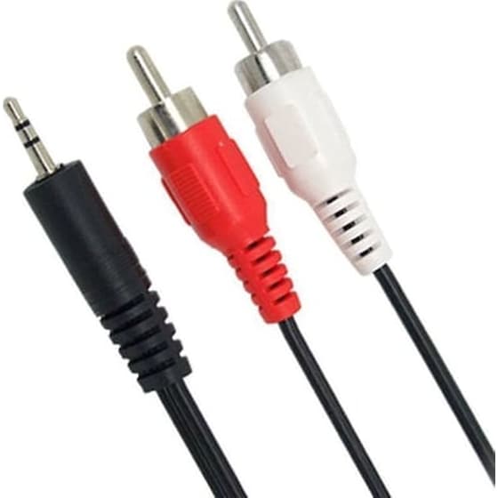 Καλώδιο Ήχου Powertech cab-r007 RCA male σε 3.5mm Jack male - 1.5m image 0