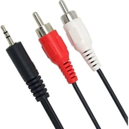 Καλώδιο Ήχου Powertech cab-r007 RCA male σε 3.5mm Jack male - 1.5m