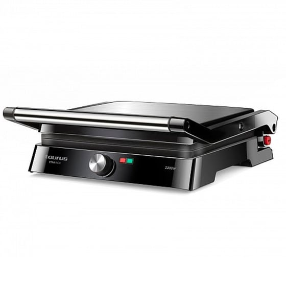 TAURUS ETNA INOX 2200 W Μαύρο/Ασημί Ψηστιέρα-Γκριλιέρα image 0