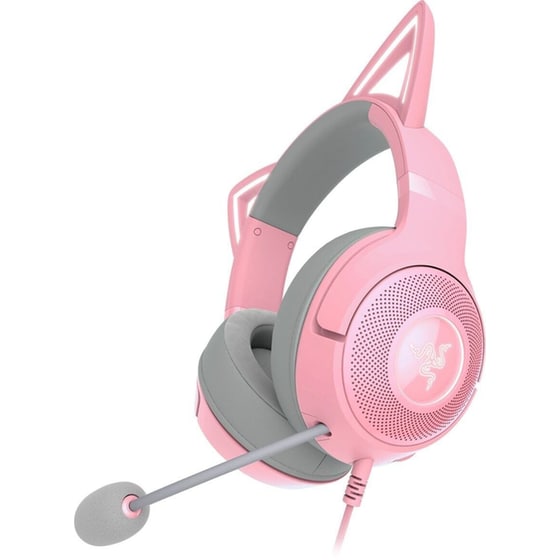 Razer Kraken Kitty V2 Gaming Ενσύρματα Ακουστικά USB με RGB Φωτισμό - Quartz image 1