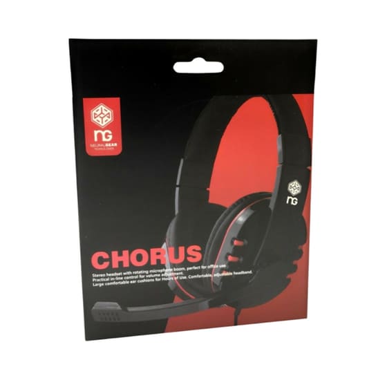 Ακουστικά Headset Ng Chorus Stereo με Μικρόφωνο Ακουστικά Κεφαλής Μαύρο image 3