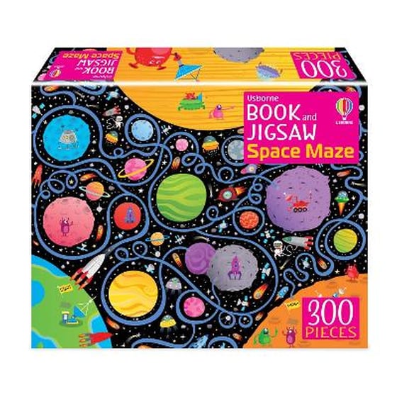 Usborne Book and Jigsaw Space Maze image 0