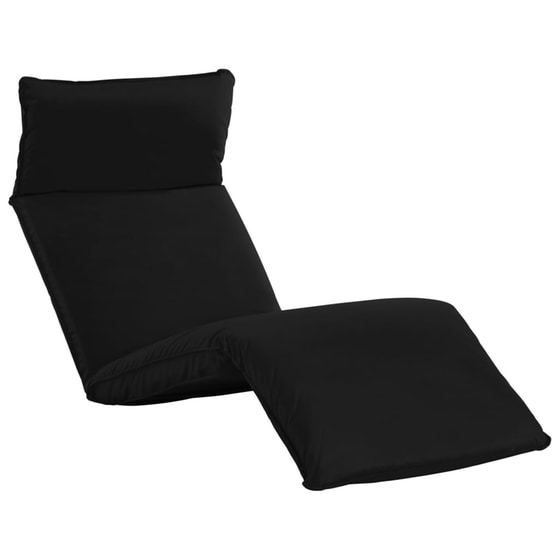 Ξαπλώστρα VidaXL από Ύφασμα Oxford 175x56x10 cm - Μαύρη image 1