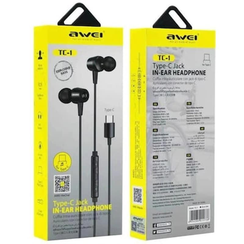 AWEI Ακουστικά Type-c Tc-1 Awei