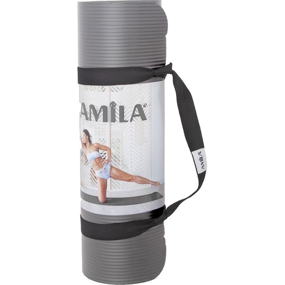 Στρώμα Γυμναστικής Amila 95911 από NBR 183x60x1.5 cm - Γκρι image 1