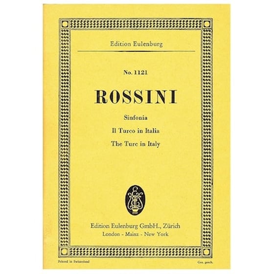 Rossini - The Turco In Italy [pocket Score] image 0