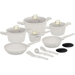 Σετ Μαγειρικά Σκεύη BERLINGER BH-8081 15 τμχ Μπεζ