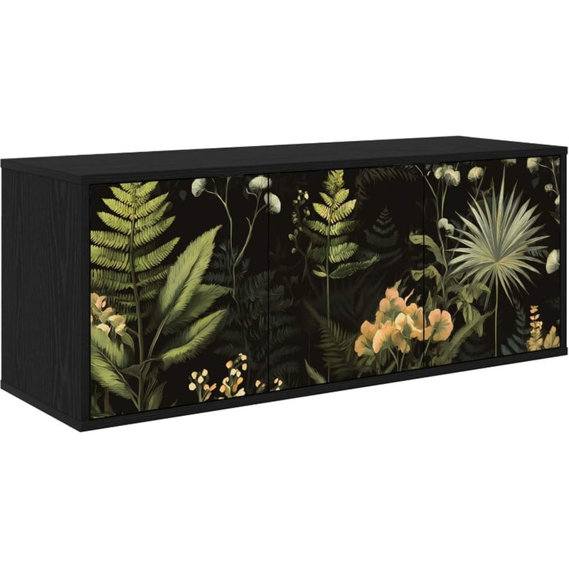 Έπιπλο Τηλεόρασης VidaXL RHENEN Επιτοίχιο 102 x 33 x 40 cm - Μαύρη Δρυς