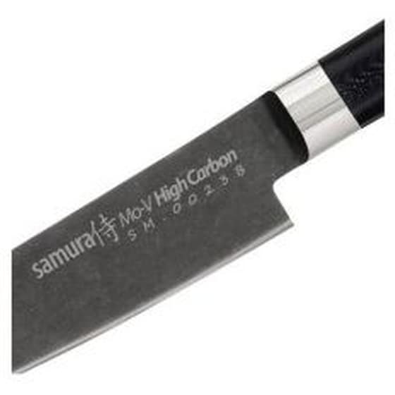 Μαχαίρι Γενικής Χρήσης Samura Mo-v Stonewash από Ανοξείδωτο Ατσάλι 15 cm - Μαύρο image 1