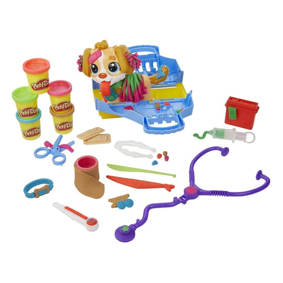 Λαμπάδα Play-Doh Care and Carry Vet Playset image 4