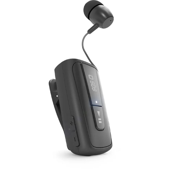 Ακουστικά Bluetooth SBS Retractable Roller Clip - Black image 2