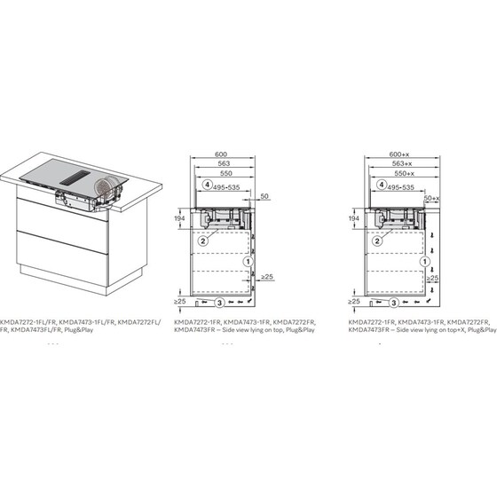 MIELE KMDA7473-1FR 80.6 cm Μαύρο Επαγωγική Εστία Αυτόνομη image 8