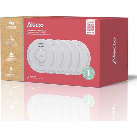 Ανιχνευτής Καπνού Alecto SD110 5 τμχ image 4