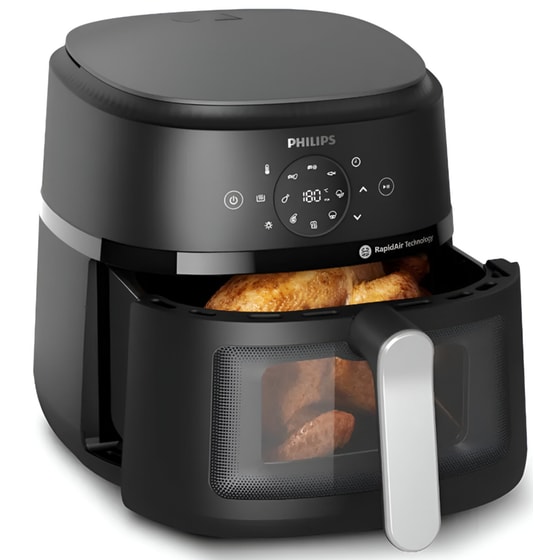 PHILIPS NA231/00 2000 Series με Αποσπώμενο Κάδο 1700 W 6.2 L Μαύρο Φριτέζα Αέρος image 4