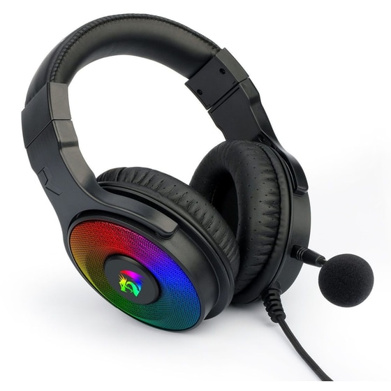 Redragon H350 Pandora Gaming Ενσύρματα Ακουστικά 3.5mm/USB με RGB Φωτισμό - Μαύρα image 1