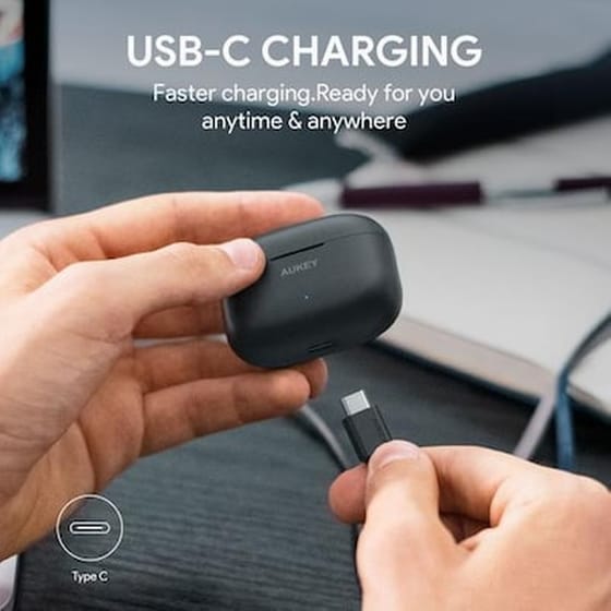 Aukey Ep-t27 Aptx Tws Bluetooth 5 True Wireless Earbuds With Cvc 8.0 Noise Reduction image 3