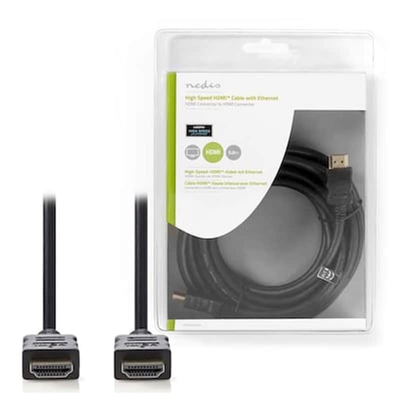 NEDIS Καλώδιο Nedis CVGB34000BK50 HDMI Male σε HDMI Male - 5m
