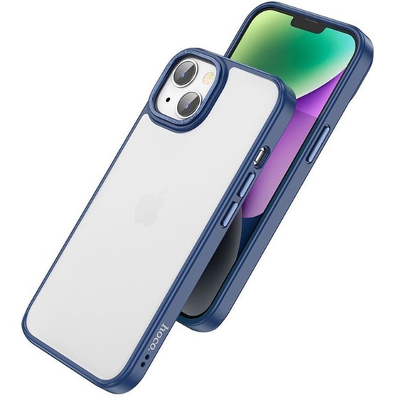 Θήκη Apple iPhone 14 Plus - Hoco Golden Shield Frosted - Blue image 0