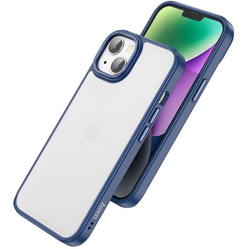 Θήκη Apple iPhone 14 Plus - Hoco Golden Shield Frosted - Blue