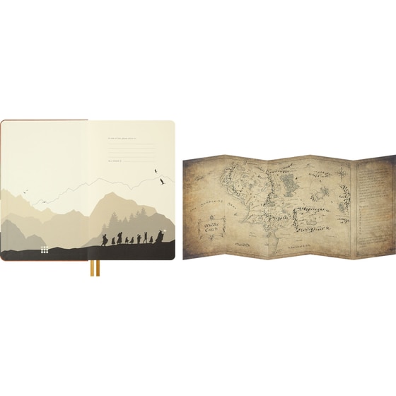 Σημειωματάριο Moleskine Limited Edition The Lord of the Rings Frodo & Sam Λευκό L Hardcover (1 Τεμάχιο) image 1