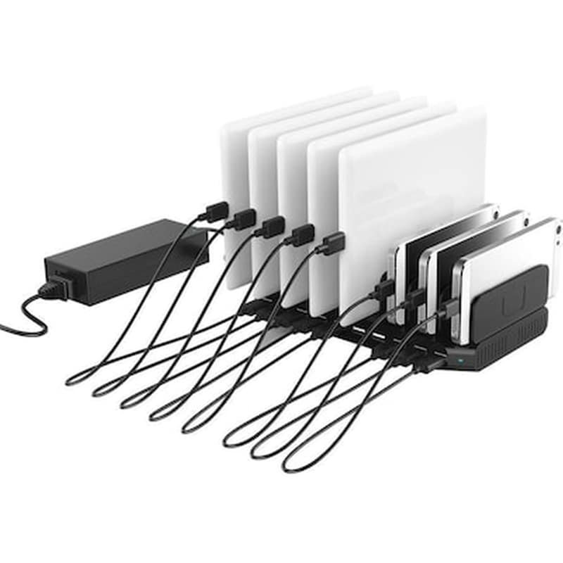 LINDY Φορτιστής Πρίζας Lindy 73309 charging station 10x Usb Mains socket 2.4A 90W - Black